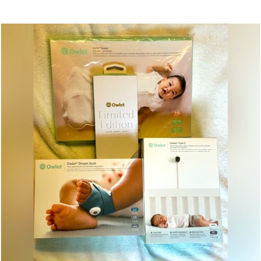 Owlet Deluxe Baby Monitor Limited Edition Complete System Set FDA-Cleared